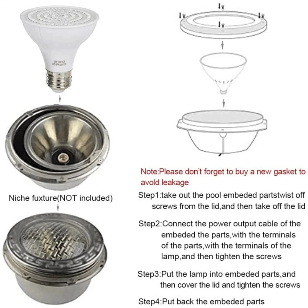 RGB LED Swimming Pool Light E2 - Xy Spa & Wellness recension och pris