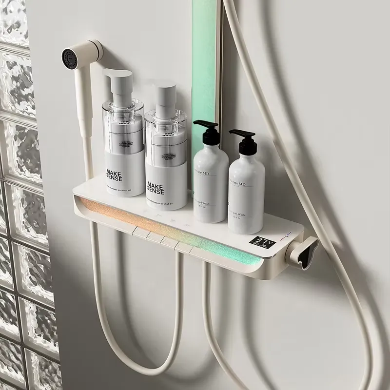 Brass Digital Waterfall Shower - Spa&Wellness Earth City Шелепиха recension och pris