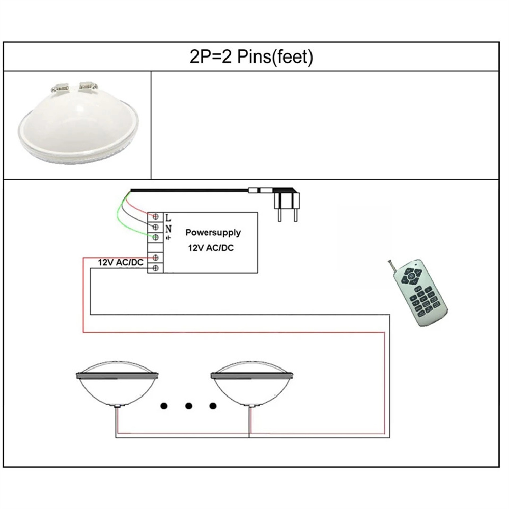12W PAR56 RGB LED Underwater L - Xy Spa & Wellness recension och pris