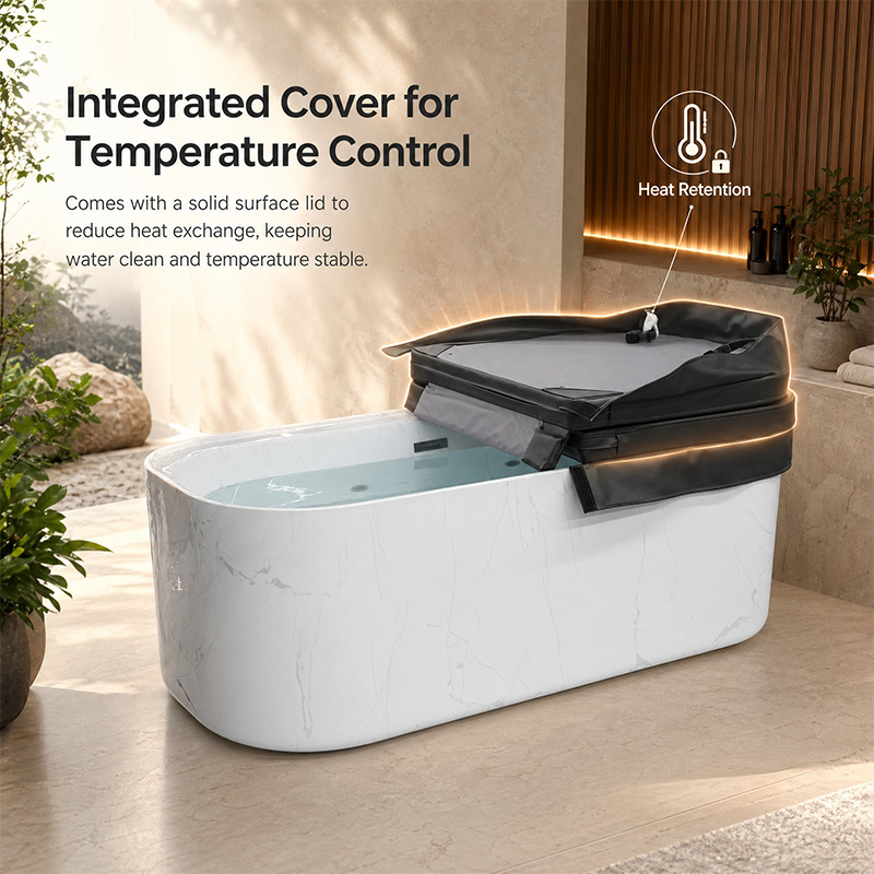 Acrylic Cold Plunge Tub Marble - Spa Wellness Gym recension och pris