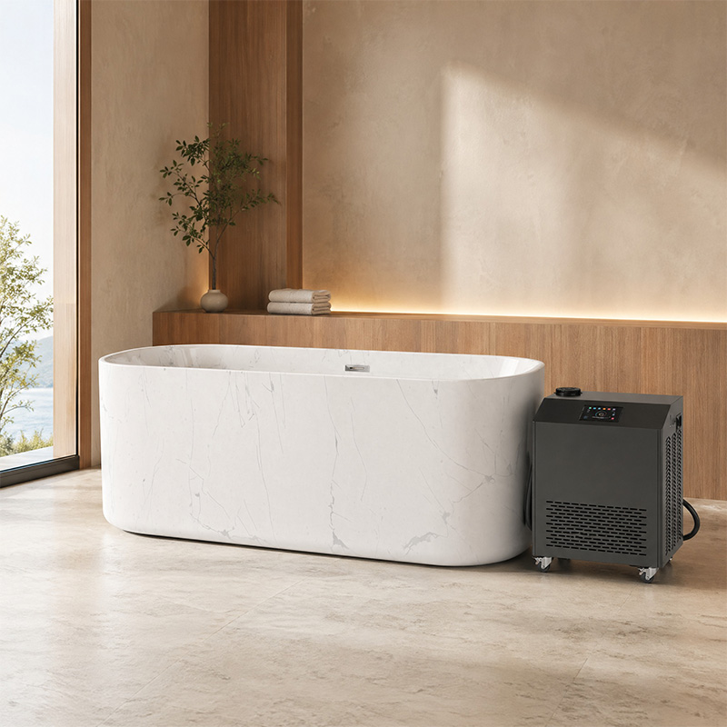Acrylic Cold Plunge Tub Marble - Spa Wellness Gym recension och pris